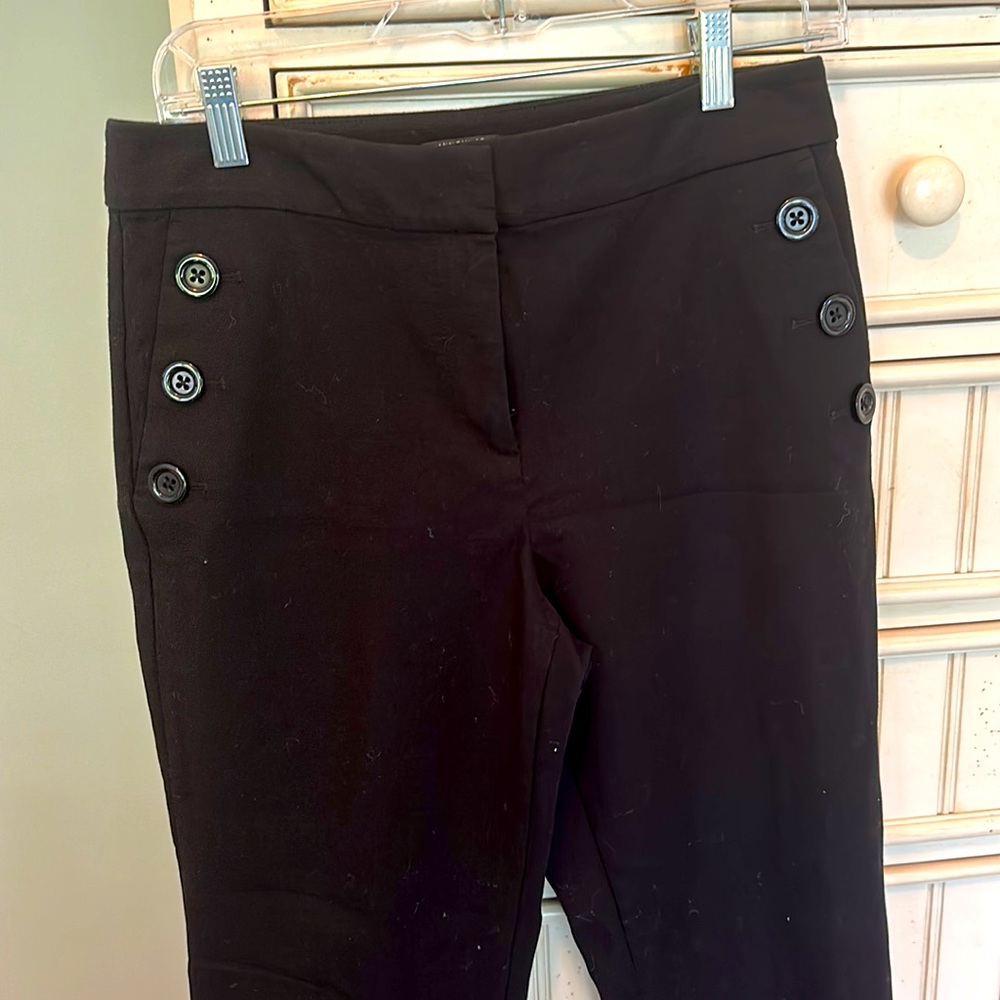 Ann Taylor - sailor pant- black 4 Petite